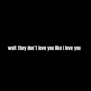 wait they don't love you like i love you