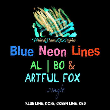 Blue Neon Lines